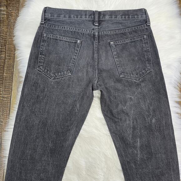 Club Monaco Selvedge Barrette Button Jeans Men 29 x 32 Grey Wash Made In USA - Picture 8 of 12